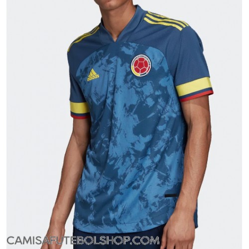 Camisa de time de futebol Colômbia Replicas 2º Equipamento 2022 Manga Curta